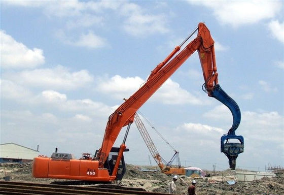 Hardness Steel PC SANY Excavator Piling Boom Untuk Pekerjaan Pil